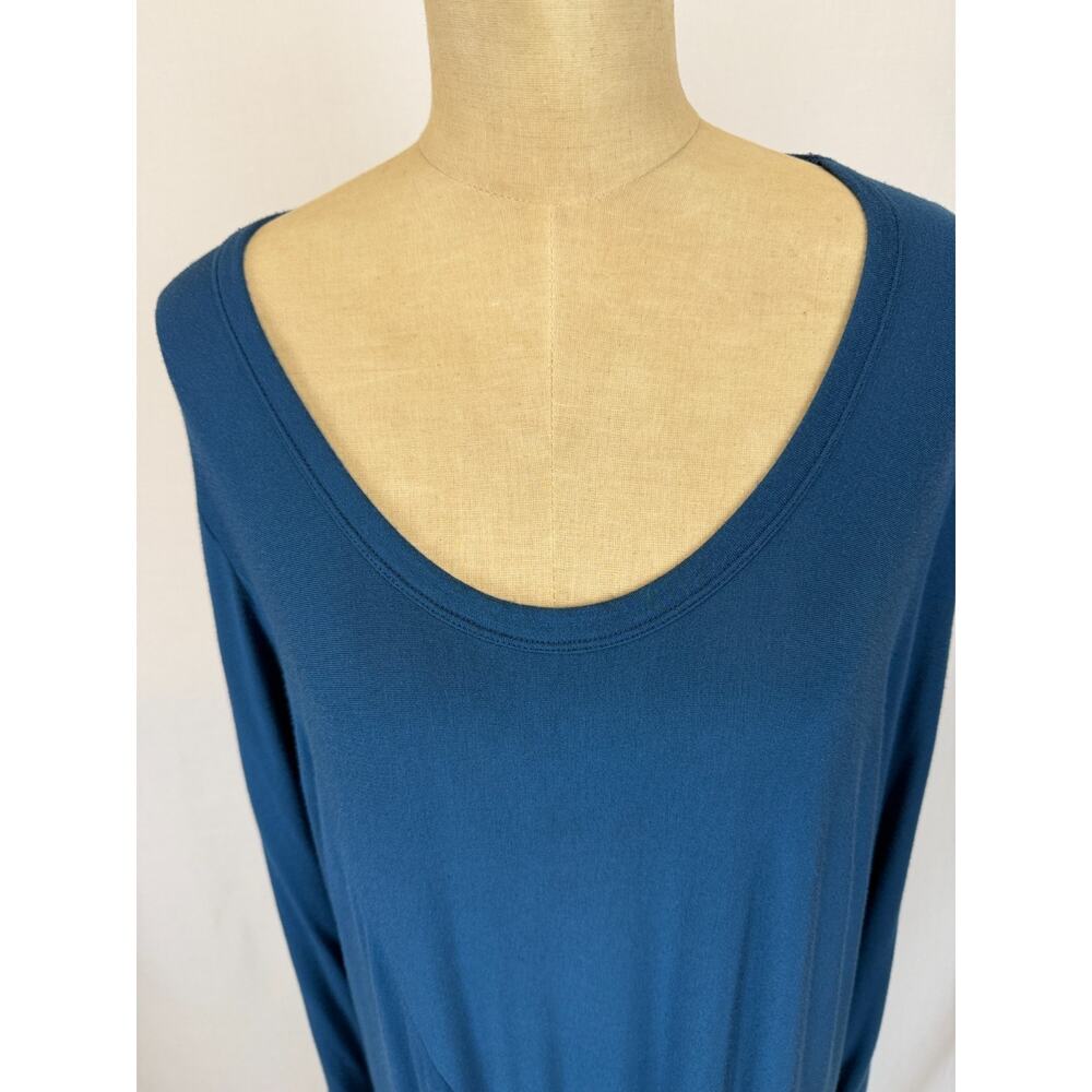 COMFY USA Navy Blue Long Sleeve Maxi Dress MODAL Womens XL #50177 - Picture 5 of 8